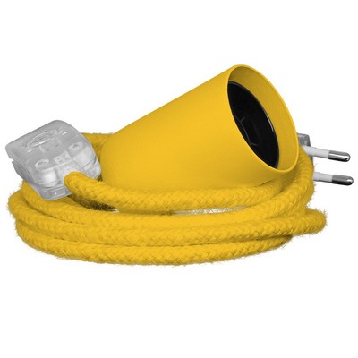 freestanding metal lamp holder - yellow spinel