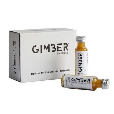 Gimber N°1 Original - Non-alcoholic drink based on Ginger, Lemon and Herbs - Box of 10 Shots of 20