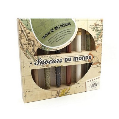 Le Monde en Tube flavors of the world - 6 spices in a tube - french flavors