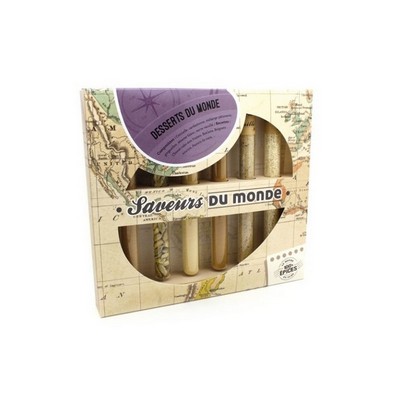 Le Monde en Tube flavors of the world - 6 spices in a tube - dessert flavors