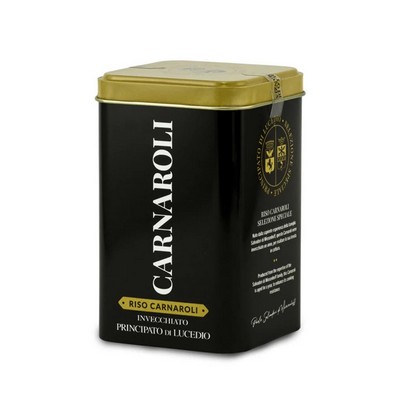 Aged Carnaroli Rice - 500 g - Packaged in a protective atmosphere and tin case