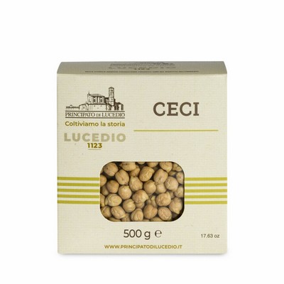 Principato di Lucedio Chickpeas - 500 g - Packaged in Protective Atmosphere and Cardboard Case