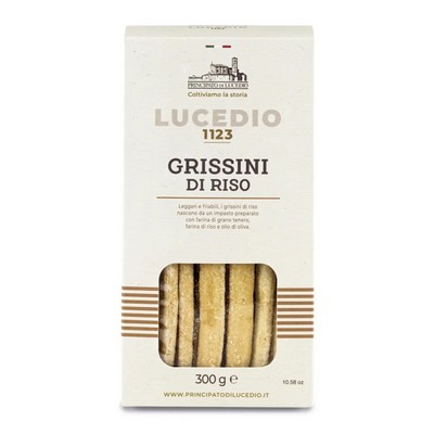 Principato di Lucedio Grissini - 300 g - Sacchetto in Cellophane con Astuccio di Cartone