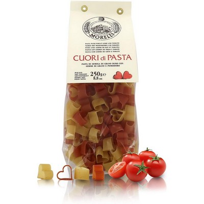 Antico Pastificio Morelli – Mehrfarbig – Weizenkeime und Tomate – Herzen – 250 g