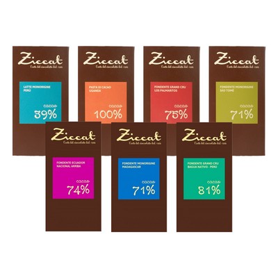 Ziccat single origin mix bars - 7 x 70 g