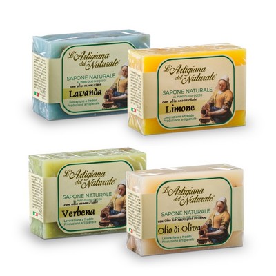 L'Artigiana del Naturale natural artisan soap - 4 x 100 g