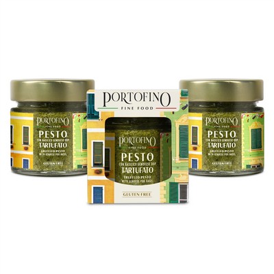 Portofino Fine Food Portofino - Trüffelpesto mit Genueser Basilikum gU - 3 x 100 g
