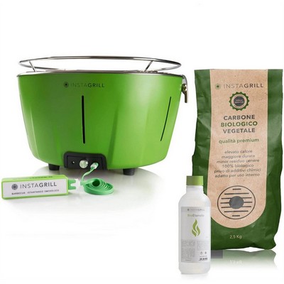 InstaGrill InstaGrill - Smokeless Tabletop Barbecue - Green Avocado + Starter Kit