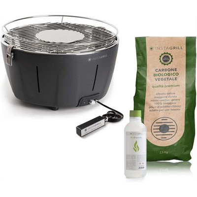 InstaGrill InstaGrill - Smokeless tabletop barbecue - Anthracite + Starter Kit