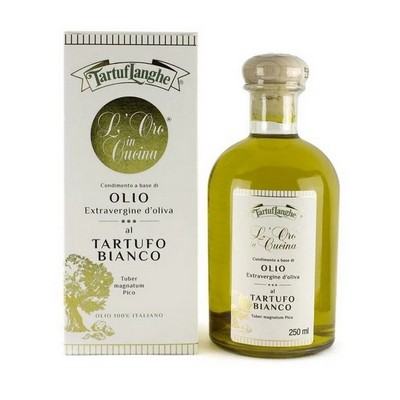 Oro In Cucina® - Condiment Based on Extra Virgin Olive Oil with Sliced ??White Truffle - 250 m