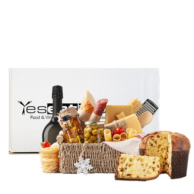 YesEatIs Gourmet-Weihnachtskorb – 15 handwerklich hergestellte gastronomische Spezialitäten