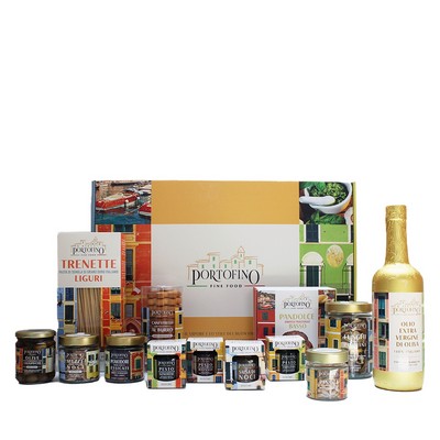 Portofino Fine Food Portofino-Box – Geschenkbox mit 13 gastronomischen Spezialitäten der ligurischen Tradition
