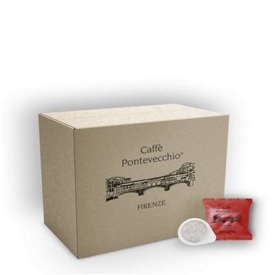 Caffè Pontevecchio Firenze INTENSO Kaffeepads – Intensiver Geschmack – 100 Pads