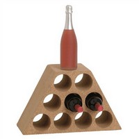 photo Piramide Weinkeller aus Kork für 9 Flaschen 1