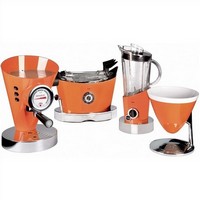 photo diva orange espresso coffee machine 2