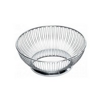 photo round wire basket in 18/10 stainless steel 1