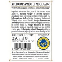 photo Balsamico-Essig aus Modena g.g.A. – 2 Goldmedaillen – Anforina Modenese in 250 ml Hutschachtel 2