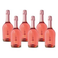photo Abbazia di San Gaudenzio - Moscato Rosè Sweet Sparkling Wine - Atmosphere - 6 bottles of 0.75 l 1