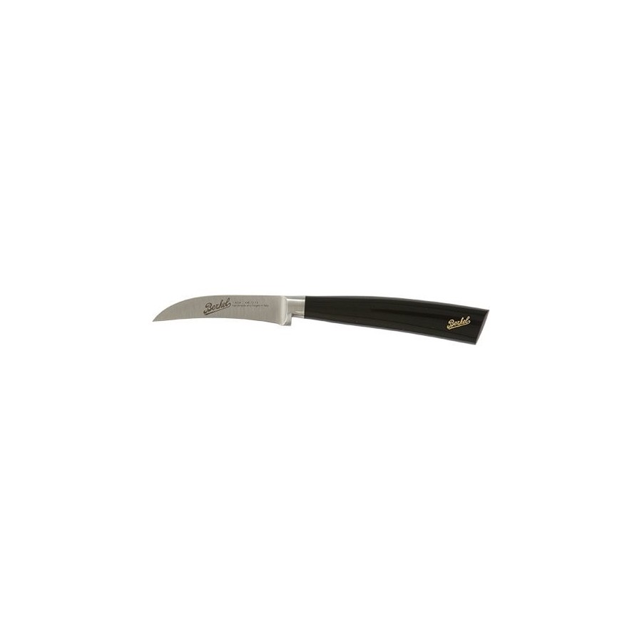 photo elegance curved paring knife 7cm black
