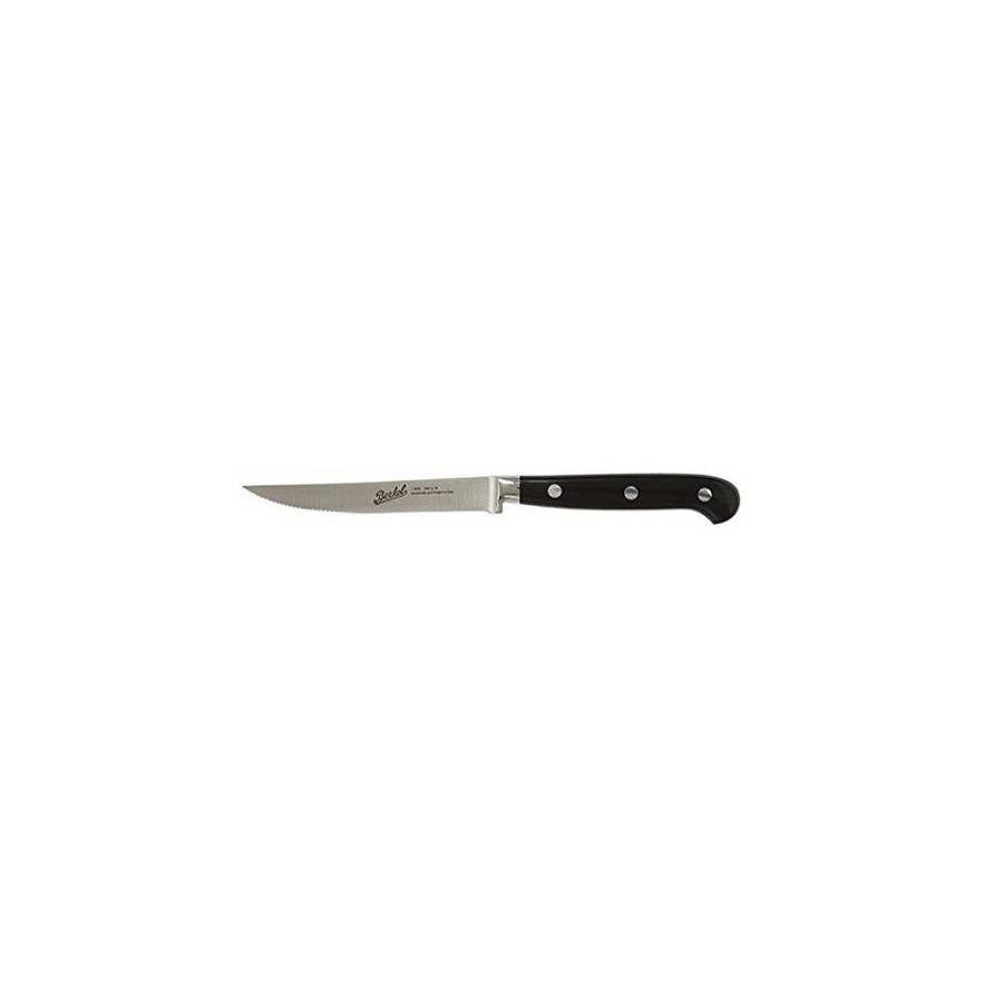 photo adhoc steak knife 11cm serrated blade - black