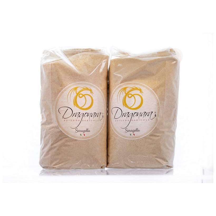 photo ORGANIC Saragolla durum wheat semolina flour - 5 kg bag