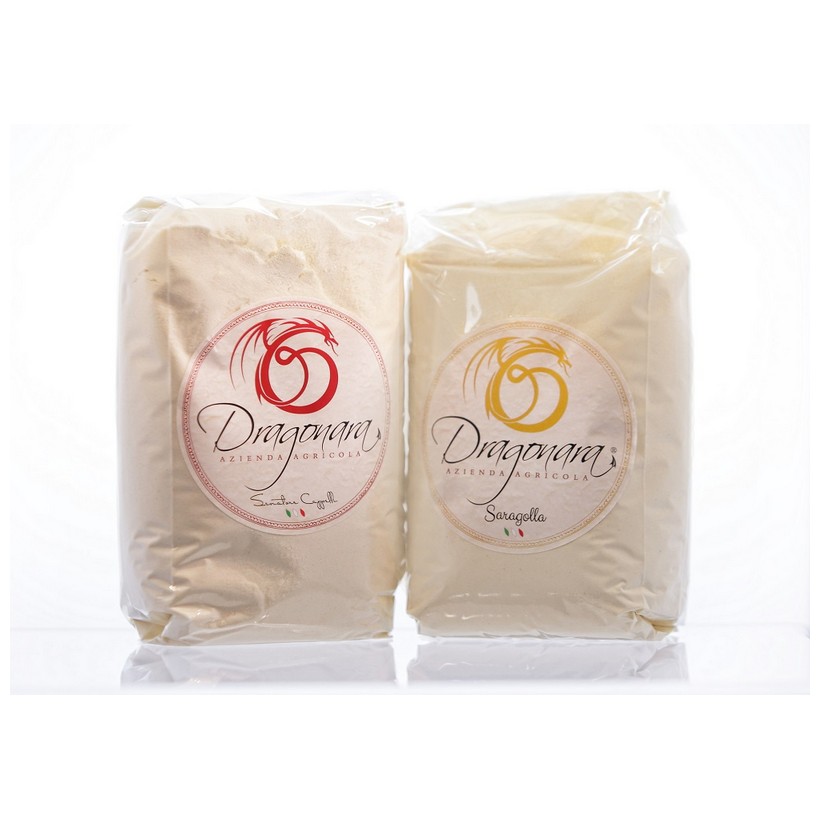 photo ORGANIC Saragolla durum wheat wholemeal semolina flour - 5kg bag