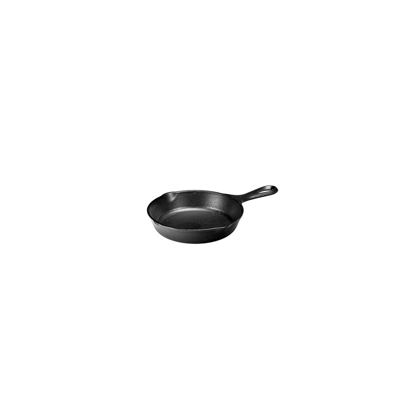 photo Small Round SERVING Pan in Anti-rust Cast Iron - Dimensions: 25.9 x 16.5 à˜ x 3.5 cm