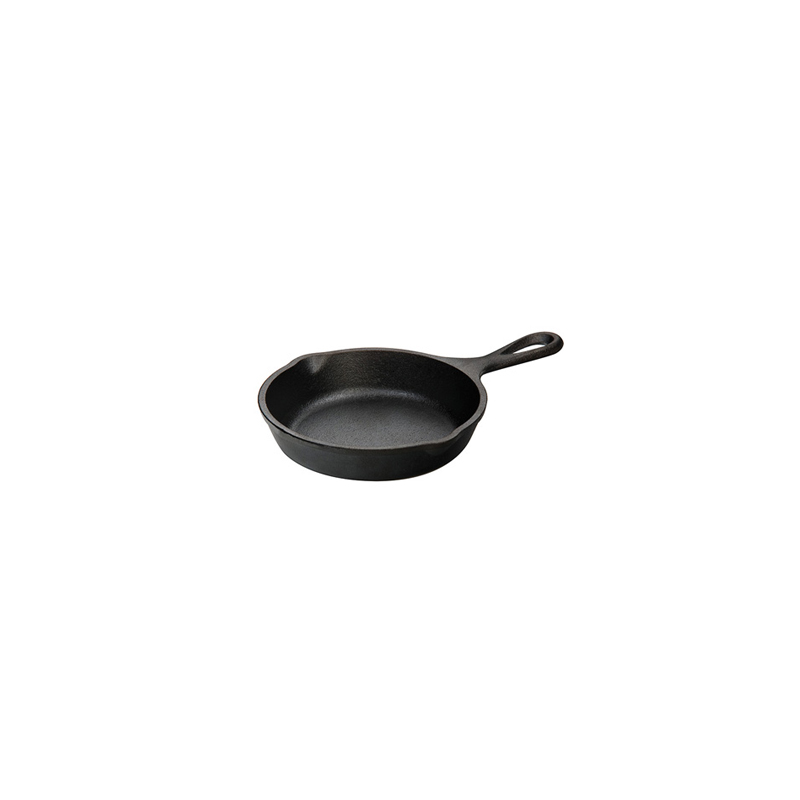 photo Small Round SERVING Pan in Anti-rust Cast Iron - Dimensions: 19.5 x 12.7 à˜ x 2.7 cm'