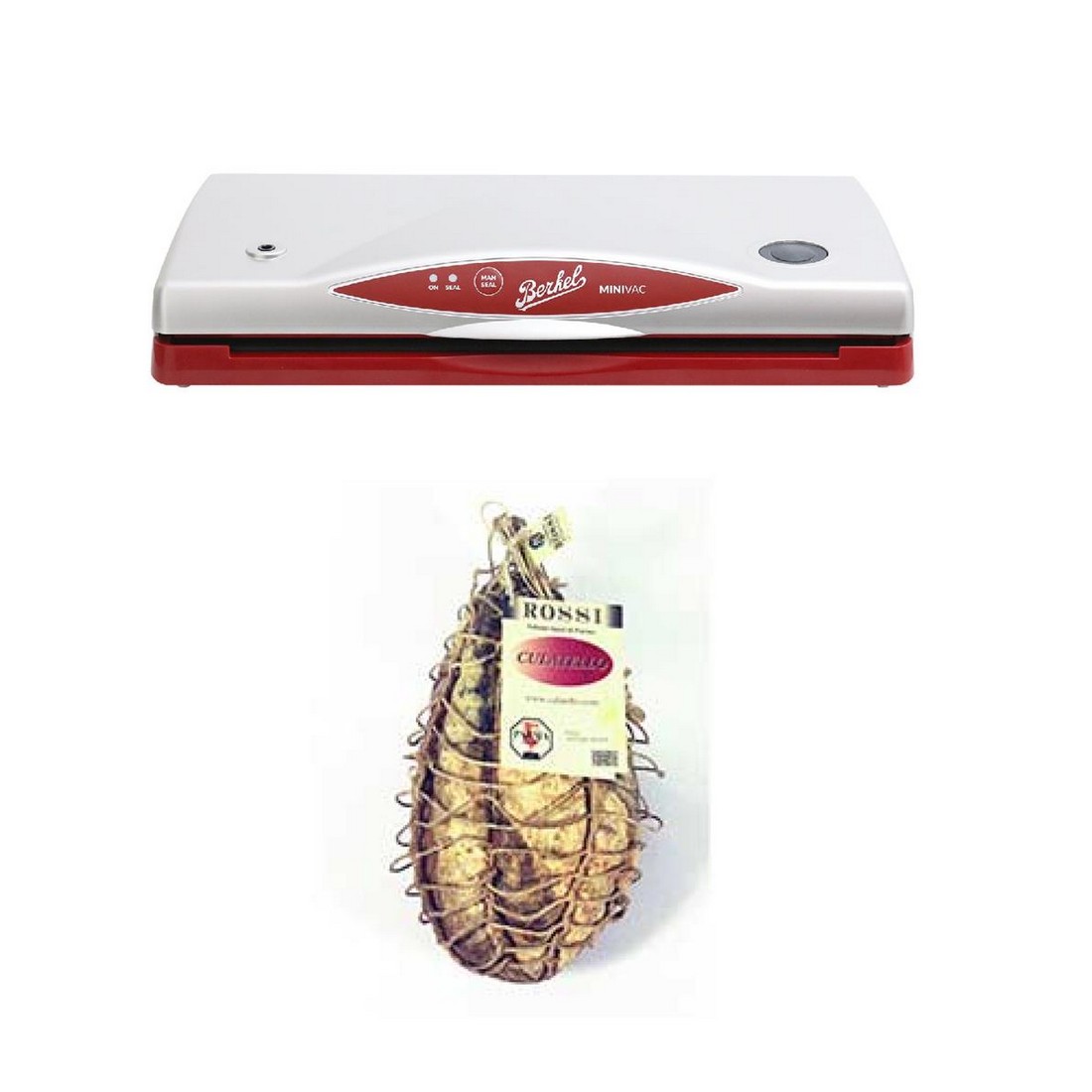 photo Vacuum machine + Culatello Classico hand-tied with rope, unpeeled (3.8-4.4Kg) - whole