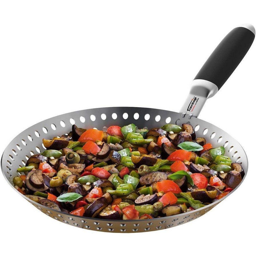 photo stainless steel pan for grill