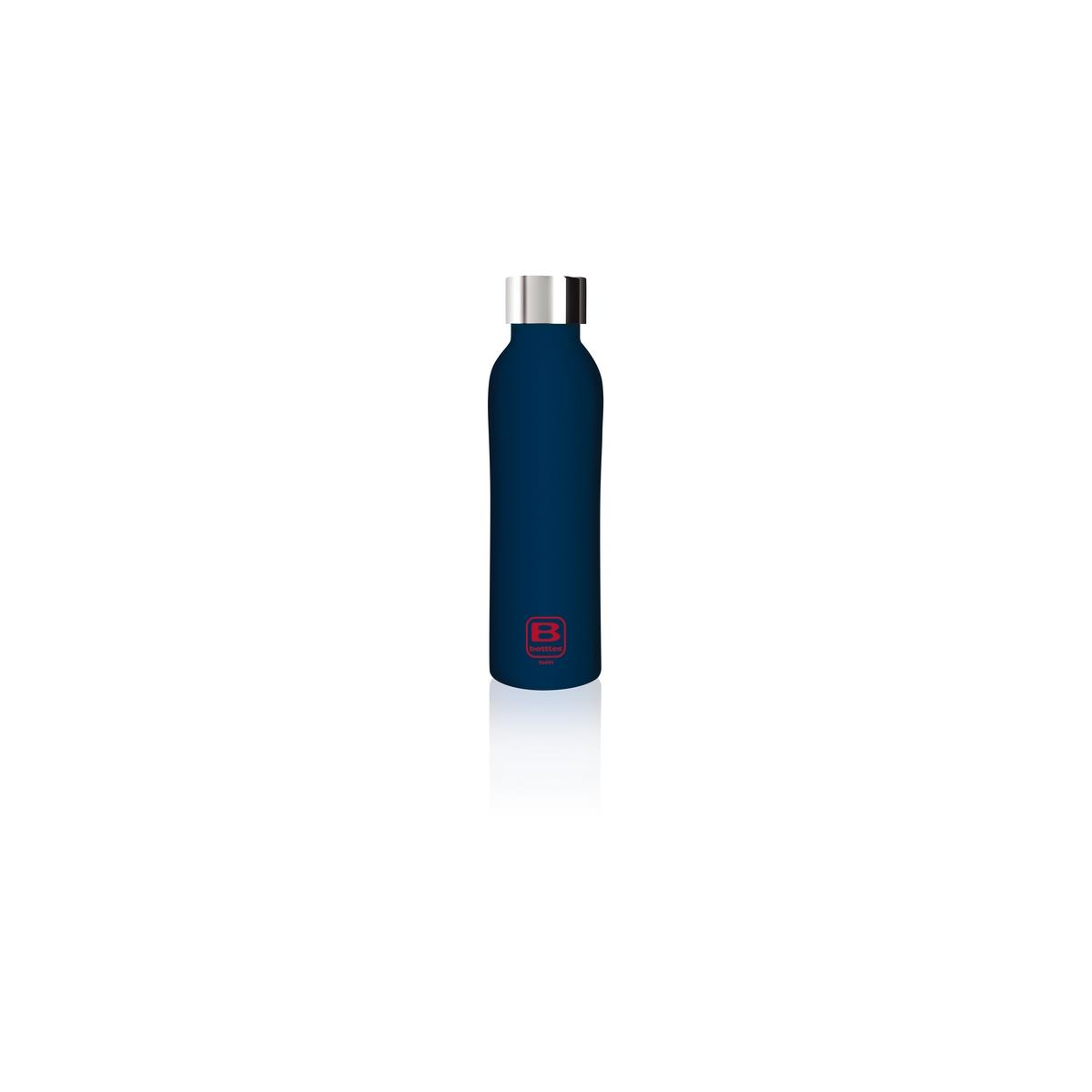 photo B Bottles Twin – Blue Marine – 500 ml – Doppelwandige Thermoflasche aus 18/10 Edelstahl