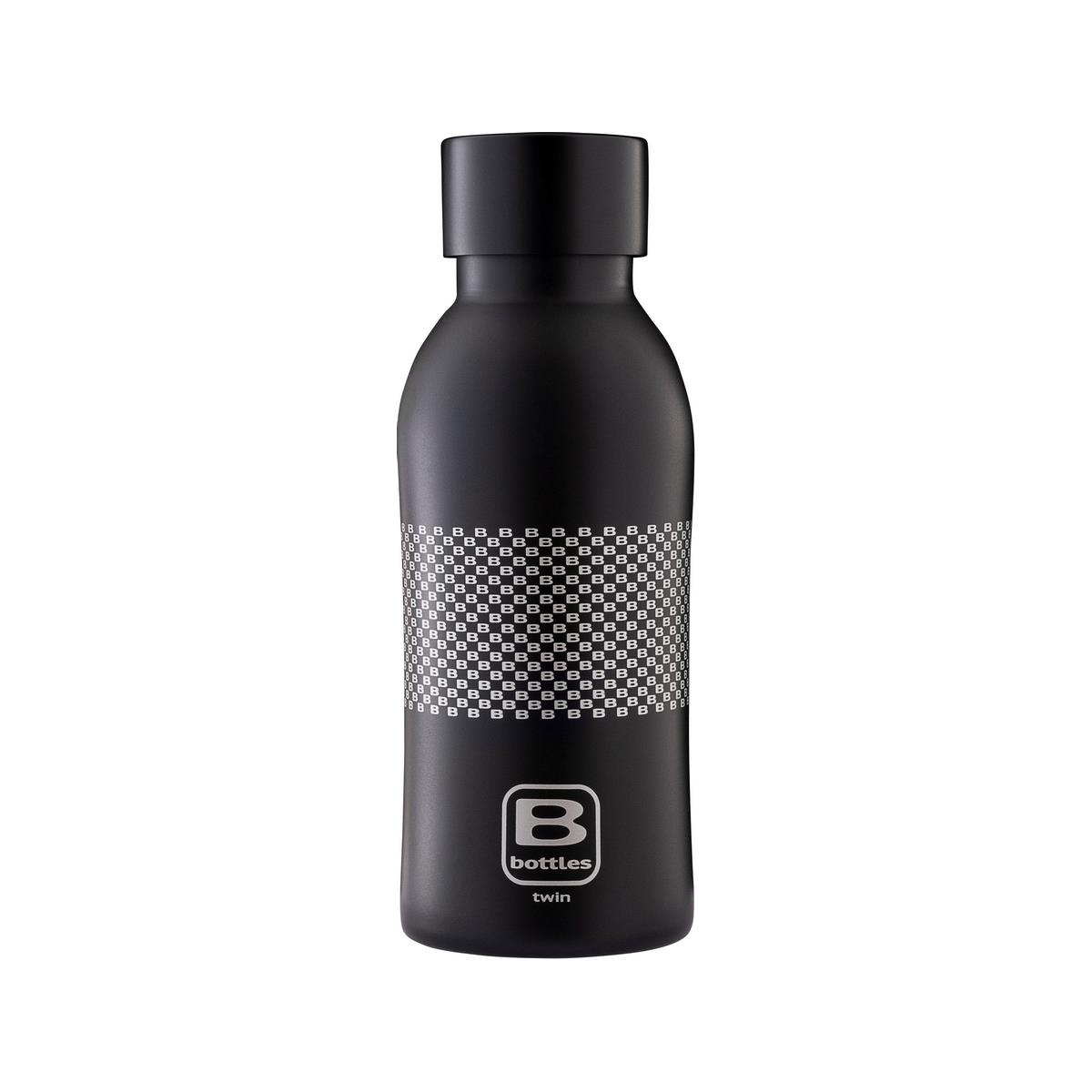 photo B Bottles Twin - B Pattern - 350 ml - Double wall thermal bottle in 18/10 stainless steel