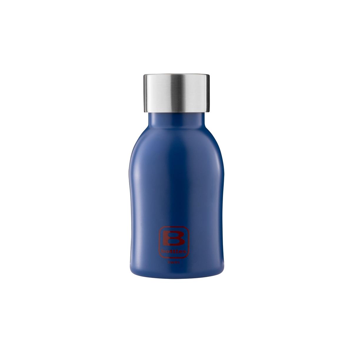 photo B Bottles Twin - Classic Blue - 250 ml - Double wall thermal bottle in 18/10 stainless steel
