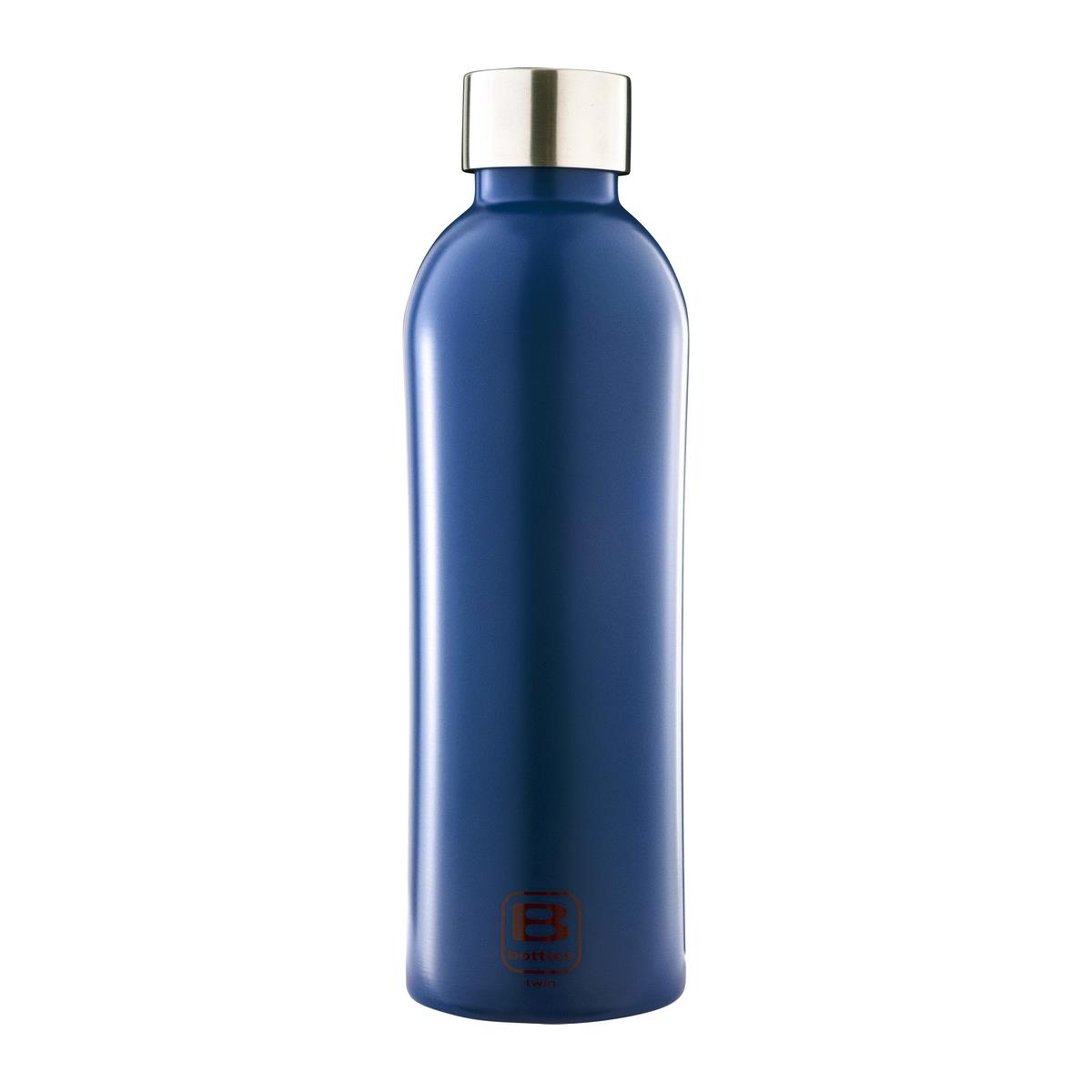 photo B Bottles Twin - Classic Blue - 800 ml - Double wall thermal bottle in 18/10 stainless steel