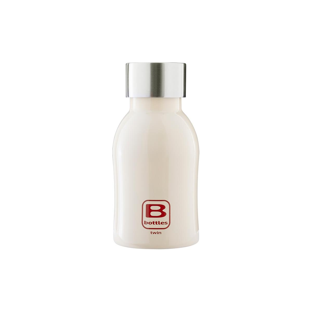 photo B Bottles Twin – Creme – 250 ml – Doppelwandige Thermoflasche aus 18/10 Edelstahl