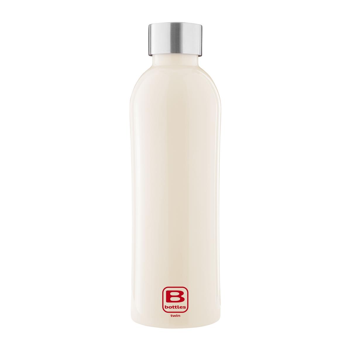 photo B Bottles Twin - Cream - 800 ml - Double wall thermal bottle in 18/10 stainless steel