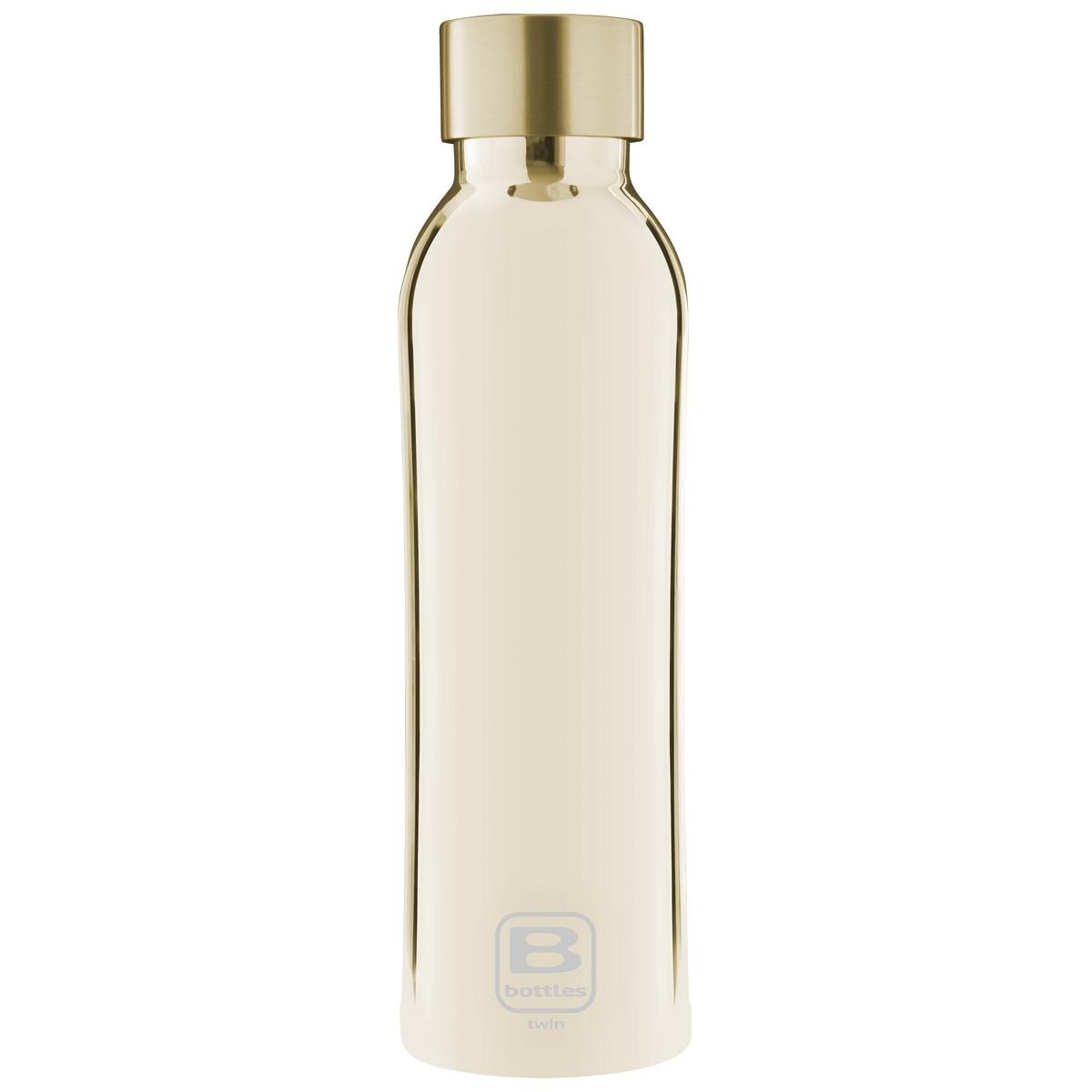 photo B Bottles Twin - Yellow Gold Lux ??- 500 ml - Double wall thermal bottle in 18/10 stainless steel