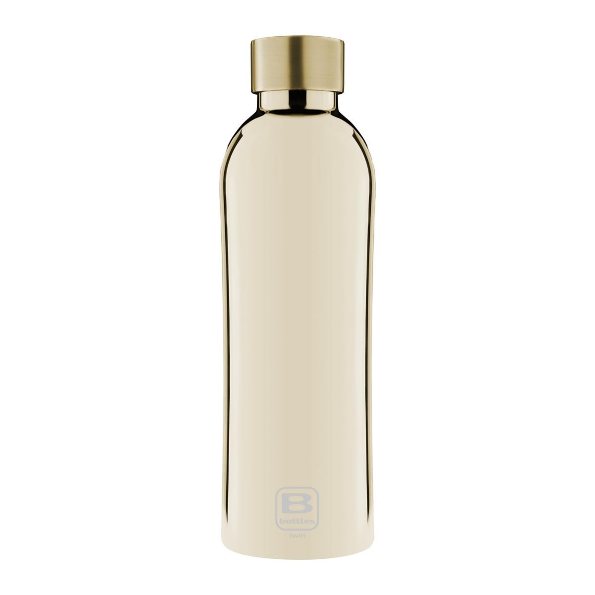 photo B Bottles Twin - Yellow Gold Lux ??- 800 ml - Double wall thermal bottle in 18/10 stainless steel