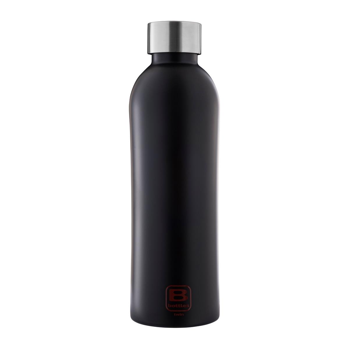photo B Bottles Twin - Matt Black - 800 ml - Double wall thermal bottle in 18/10 stainless steel