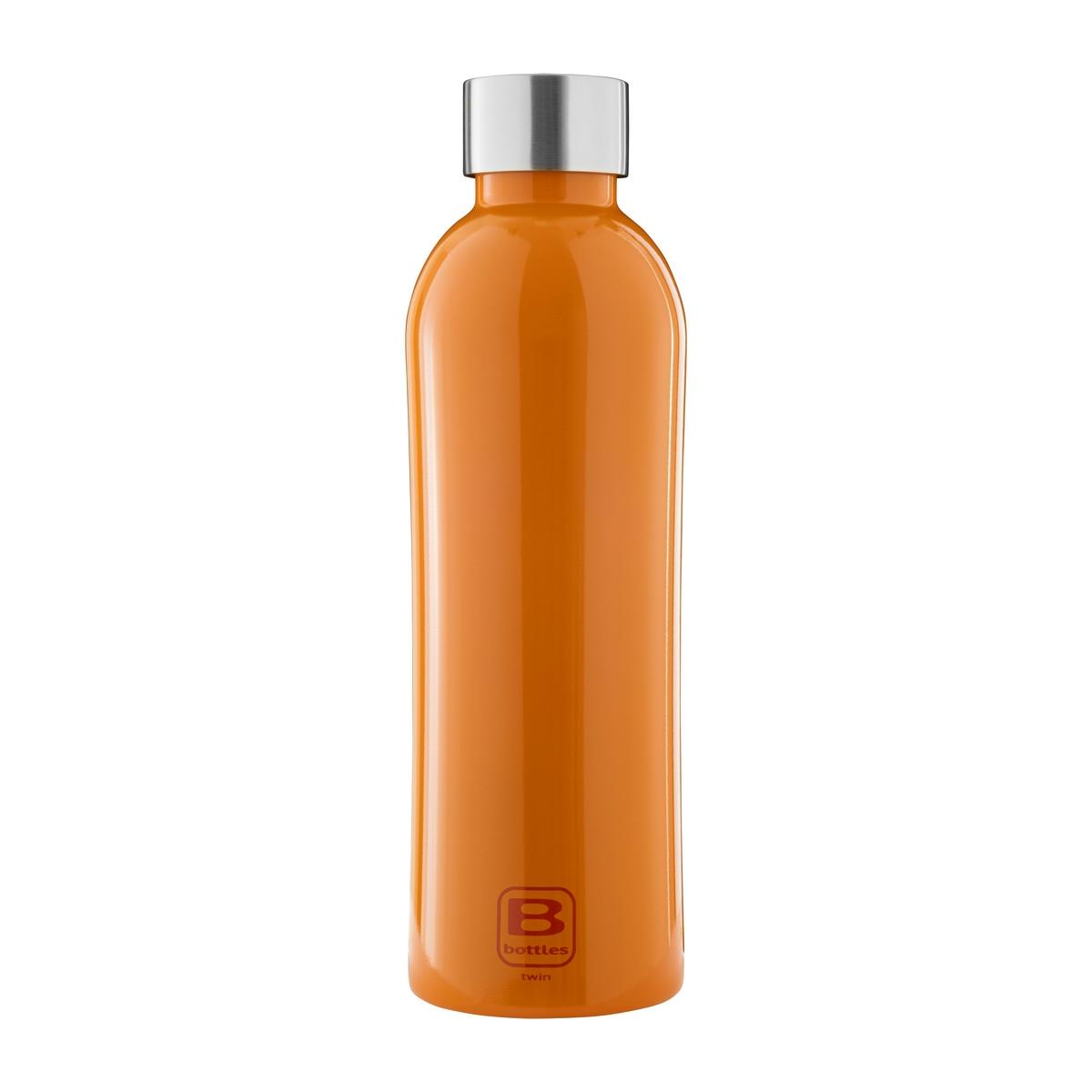 photo B Bottles Twin - Glossy Orange - 800 ml - Double wall thermal bottle in 18/10 stainless steel