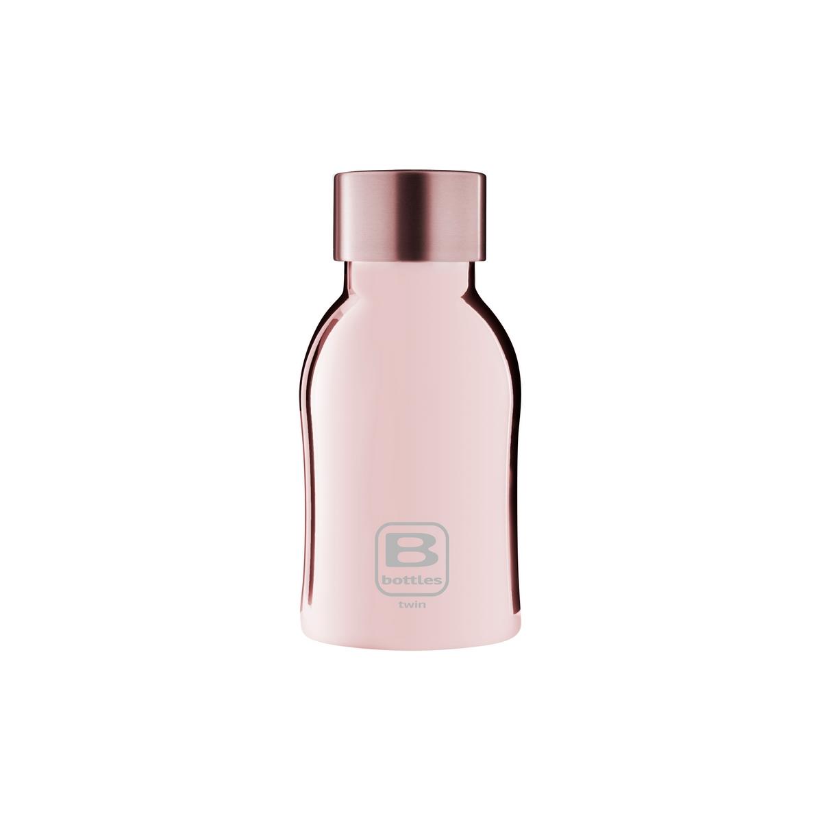 photo B Bottles Twin - Rose Gold Lux ??- 250 ml - Double wall thermal bottle in 18/10 stainless steel