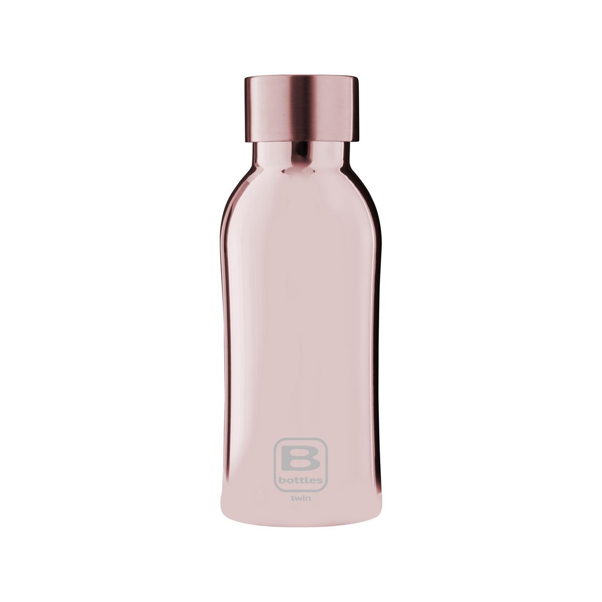 photo B Bottles Twin - Rose Gold Lux ??- 350 ml - Double wall thermal bottle in 18/10 stainless steel