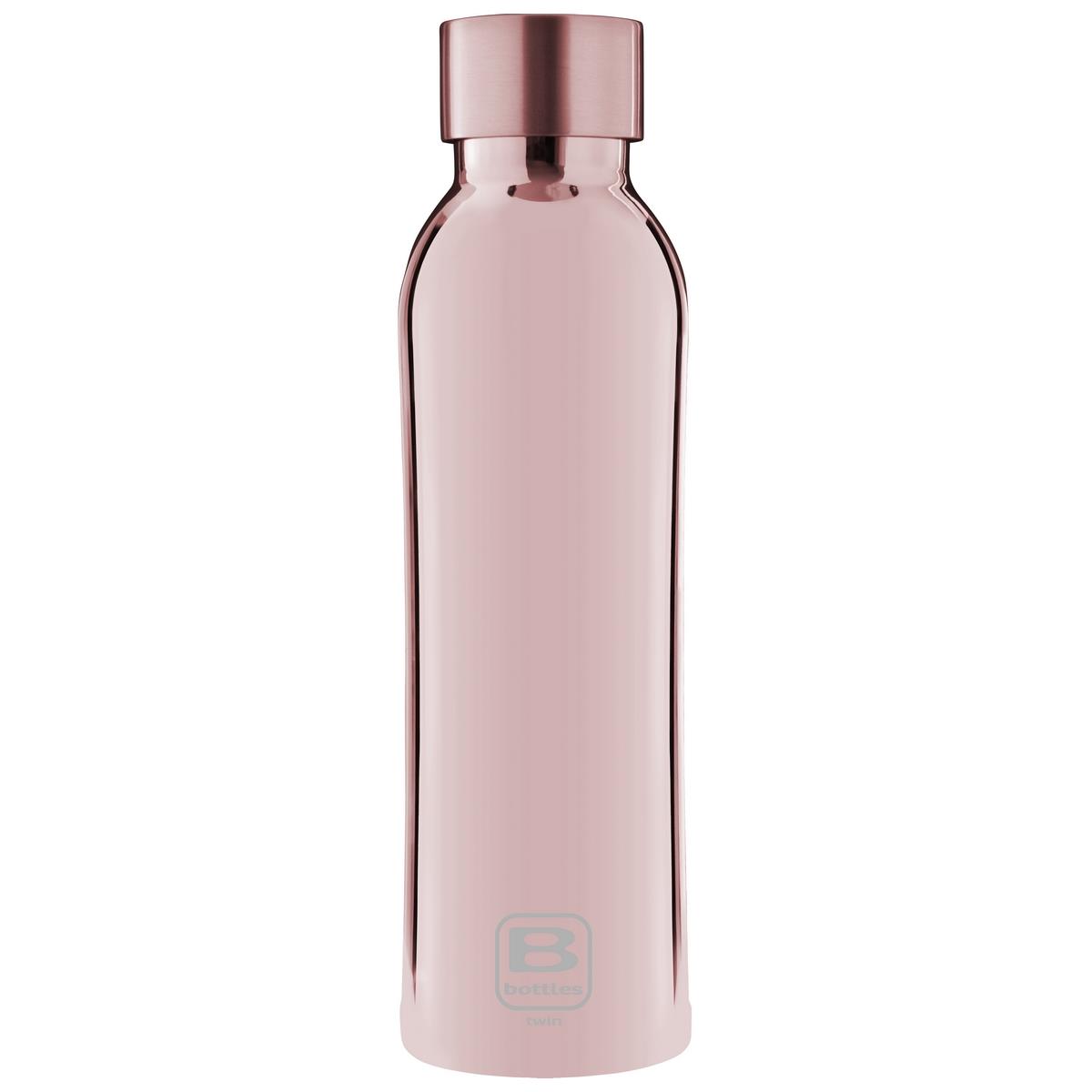 photo B Bottles Twin - Rose Gold Lux ??- 500 ml - Double wall thermal bottle in 18/10 stainless steel