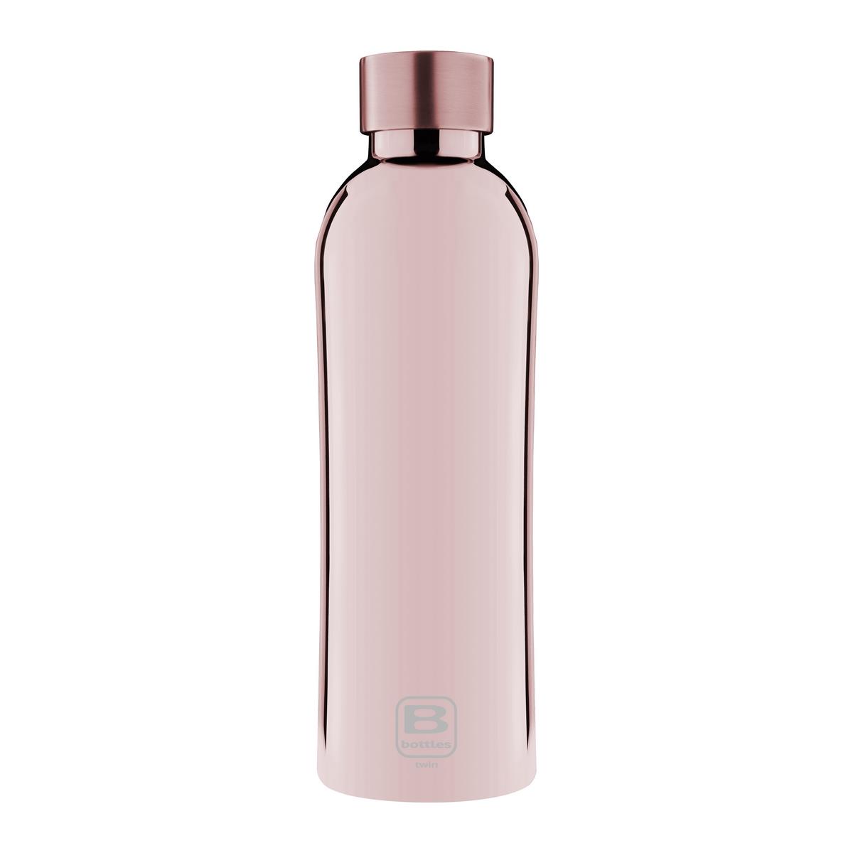 photo B Bottles Twin - Rose Gold Lux ??- 800 ml - Double wall thermal bottle in 18/10 stainless steel