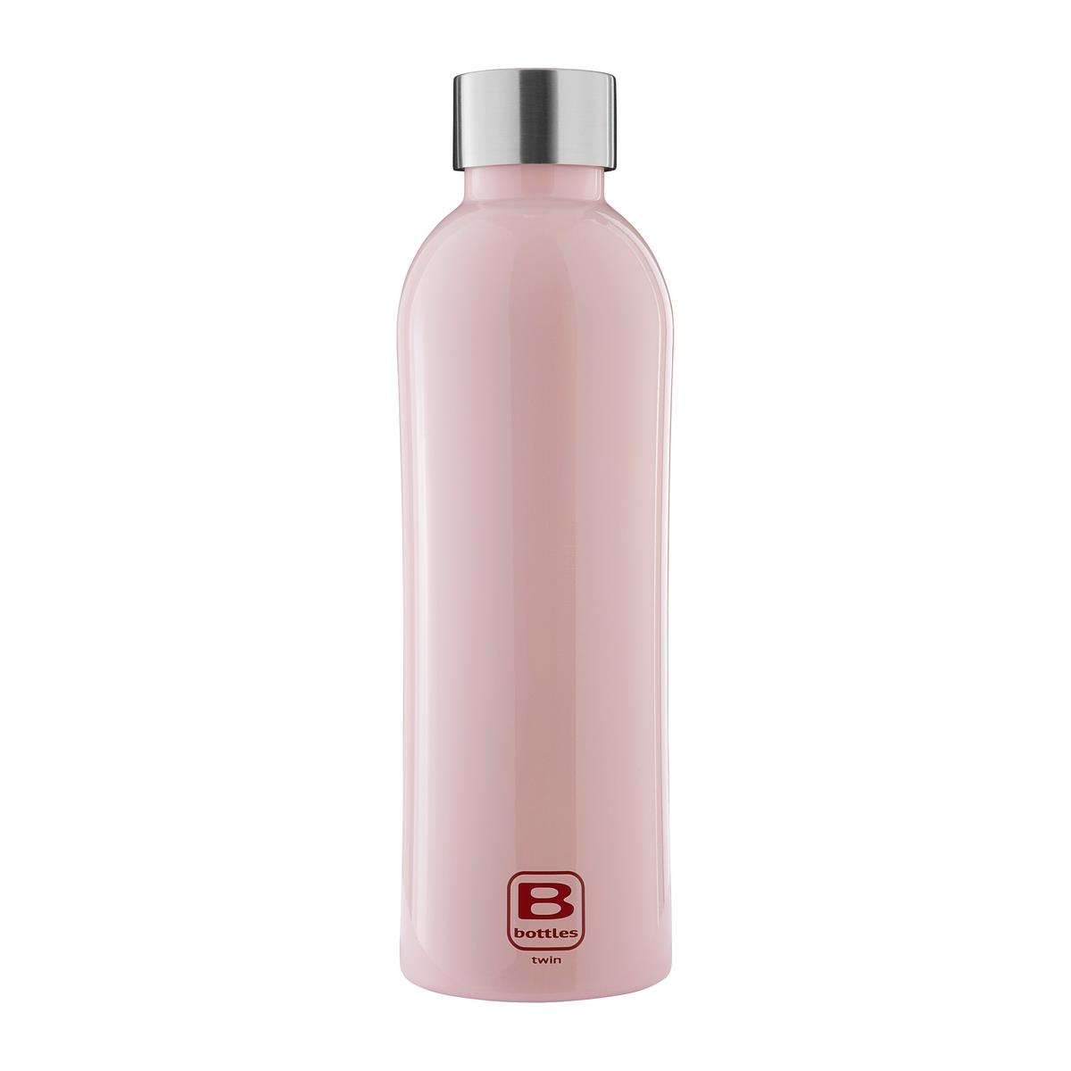 photo B Bottles Twin - Pink - 800 ml - Double wall thermal bottle in 18/10 stainless steel