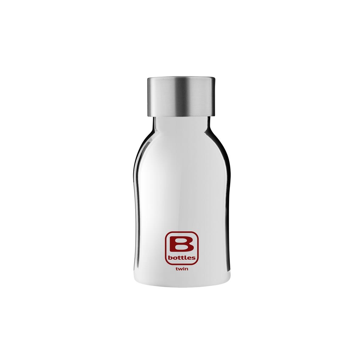 photo B Bottles Twin - Silver Lux - 250 ml - Doppelwandige Thermoflasche aus 18/10 Edelstahl