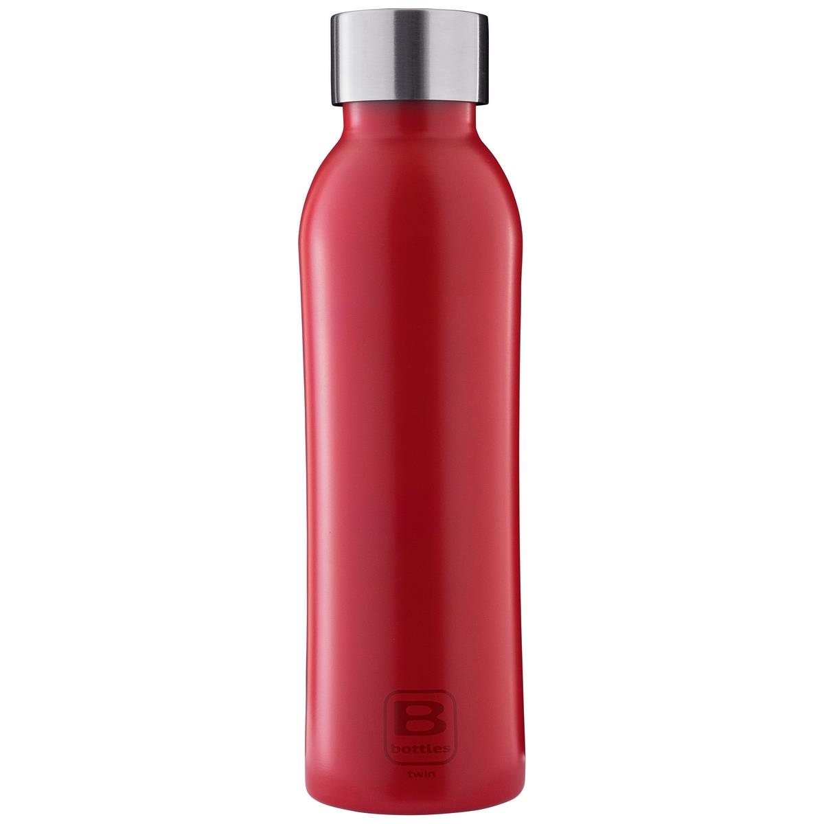 photo B Bottles Twin - Red - 500 ml - Double wall thermal bottle in 18/10 stainless steel