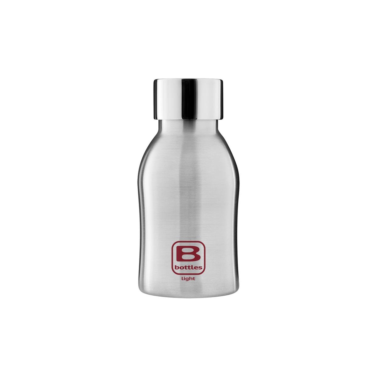 photo B Bottles Light - Steel Brushed - 350 ml - Bottiglia in acciaio inox 18/10 ultra leggera e compatta