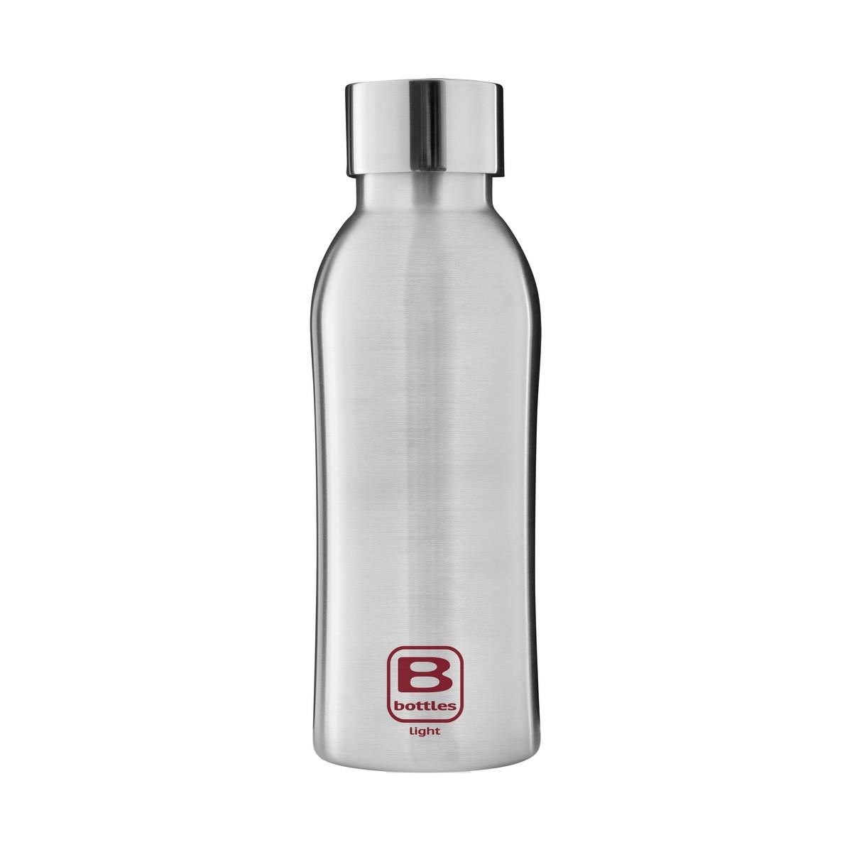 photo B Bottles Light – Steel Brushed – 530 ml – Ultraleichte und kompakte Flasche aus 18/10-Edelstahl