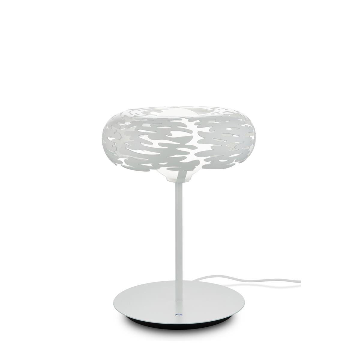 photo barklamp lampada da tavolo in acciaio colorato con resina epossidica